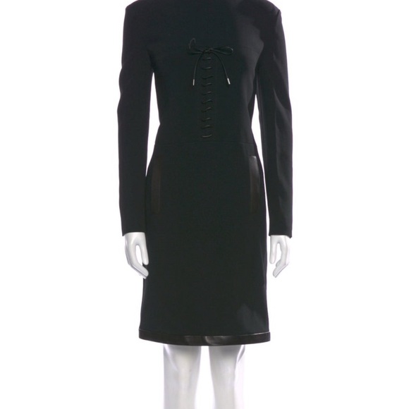 Tom Ford Mock Neck Knee-Length Dress